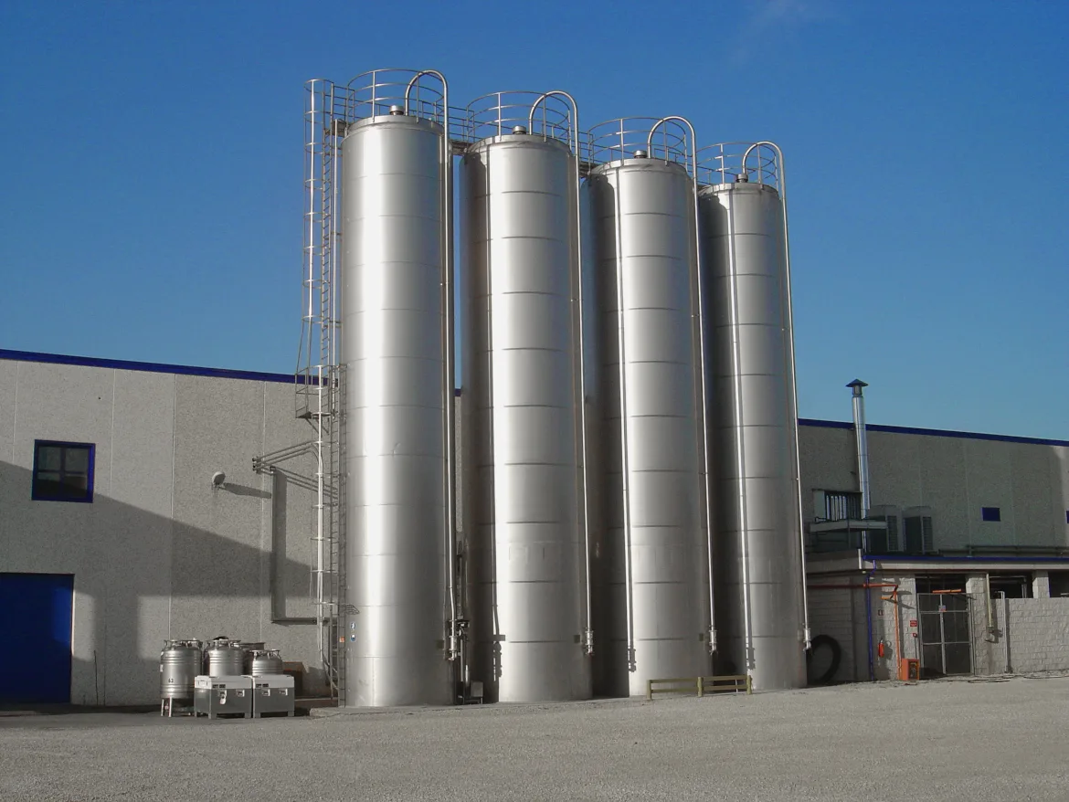 aço inoxidável nos silos de grãos